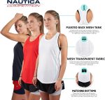 Nautica Competition 3 Pack Workout Tank Tops for Women Active Athletic Gym Workout Running Exercise Yoga Dry-Fit Fabric - Image 2